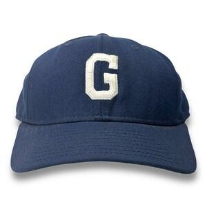 Georgetown Letter G Snapback Hat Blue Delong USA Adjustable Medium Vintage 90s